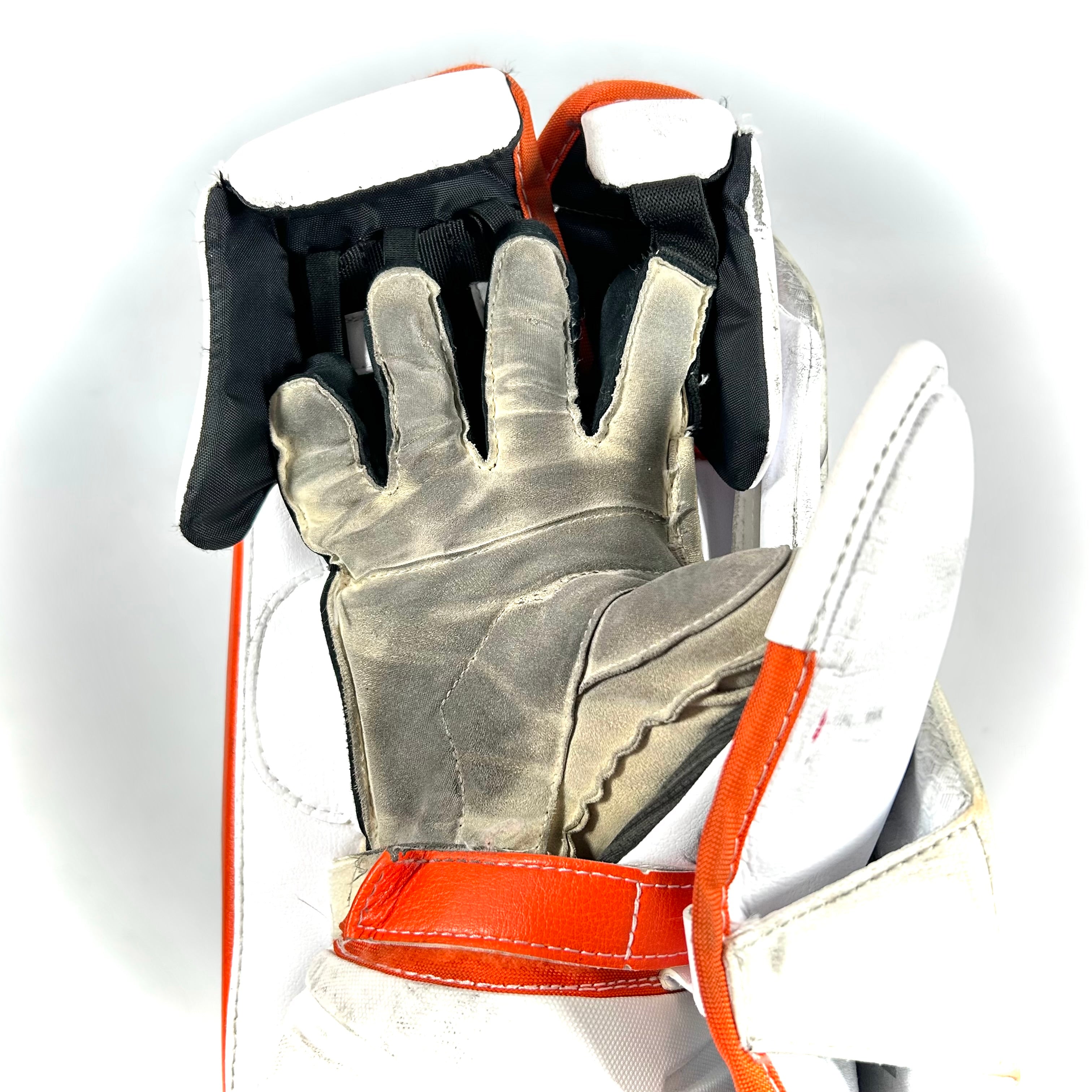 Bauer Supreme Ultrasonic - Bloqueur de gardien de but Pro Stock d'occasion (blanc/jaune)